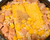 味噌バタコーンとポークの土鍋ご飯作り方10写真