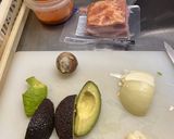 ベーコンと アボカドの トマトスパゲティ作り方1写真