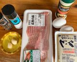 お豆腐チーズソースのカルボナーラ風作り方1写真