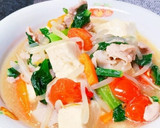 とろ〜り♡小松菜と豆腐ともやしの中華煮作り方5写真