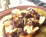 520kcalのチョコバナナホットケーキ作り方6写真