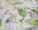 牛乳☆豚バラ&春キャベツのクリームパスタ作り方5写真