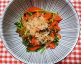 チキンと野菜の梅肉昆布和え作り方8写真