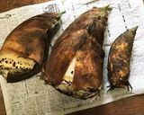 期間限定 梅干の筍皮包み 昔のおやつ作り方1写真