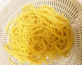 *旬の新玉ねぎと青梗菜で豆乳パスタ*作り方4写真