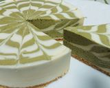 ♡絶品 抹茶 マーブルレアチーズケーキ作り方11写真