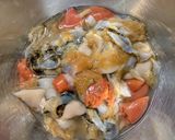 帆立のひもとにんにくの芽のバター醤油炒め作り方1写真