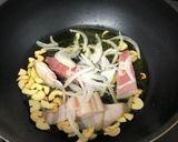 ベーコンと玉ねぎのペペロンチーノ作り方3写真