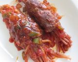 スパゲティーのハンバーグ包みトマト煮込み作り方21写真