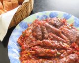 スパゲティーのハンバーグ包みトマト煮込み作り方20写真