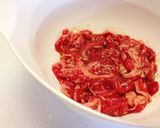 たけのこと牛肉の炒め物作り方3写真