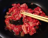 たけのこと牛肉の炒め物作り方4写真