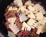 たけのこと牛肉の炒め物作り方5写真