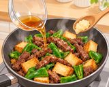 ごはんが進む♪牛肉とピーマンの厚揚げ炒め作り方4写真