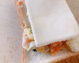 朝食に♪ポテトサラダのチーズマヨトースト作り方3写真
