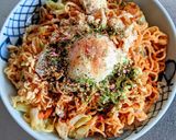 ペヤングソース焼きそばアレンジ✿温泉卵編作り方9写真