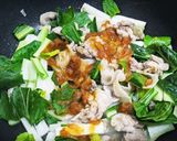 パパッと作れる♫豚肉と山芋の梅肉炒め作り方5写真