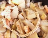 筍と海老と新玉ねぎの炒めもの作り方3写真