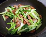 ターサイとウインナーの中華風卵炒め作り方5写真