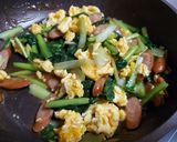 ターサイとウインナーの中華風卵炒め作り方8写真