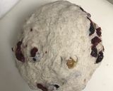 クランベリー、ナッツとチョコのライ麦パン作り方3写真
