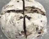 クランベリー、ナッツとチョコのライ麦パン作り方7写真