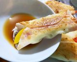 餃子の皮でパプリカのチーズ包み作り方9写真