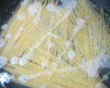 ワンポットで!筍としらすの梅昆布茶パスタ作り方2写真