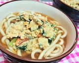 リメイクで時短！速攻！【ニラ玉うどん】作り方4写真