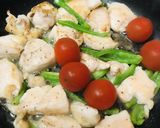 鶏肉のみりん焼き&生野菜のサッと炒め作り方3写真