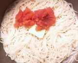 和風明太バター素麺温玉乗っけ作り方2写真