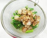美味☆ベビー帆立とアスパラのピリ辛炒め☆作り方8写真