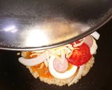 ホットプレートで簡単♪みそごはんピッツァ作り方6写真