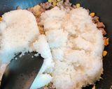 簡単時短♫牛肉ガーリック炒飯作り方3写真