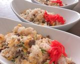 簡単時短♫牛肉ガーリック炒飯作り方5写真