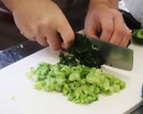 伝統野菜川俣菜の天津飯丼作り方1写真