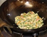 伝統野菜川俣菜の天津飯丼作り方4写真