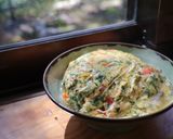 伝統野菜川俣菜の天津飯丼作り方7写真