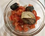 すぐできる☆サバ缶とトマトのレモンマリネ作り方2写真