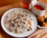 おいしく牛乳消費♪簡単きのこのリゾット風作り方6写真