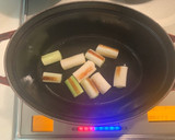 蓮根つくねと焼きねぎのスープ鍋作り方4写真