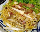 市販のラーメンで叉焼とネギのあえそば作り方7写真