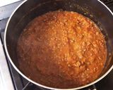赤ワイン効かせたミートソースパスタ作り方1写真