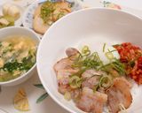 焼くだけ!超簡単!*塩豚丼作り方3写真