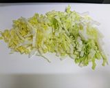 すぐ作れる！白菜と粉チーズのスープ作り方1写真