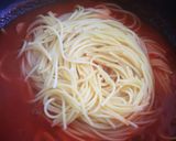 カゴメあまいトマトでにんにくパスタ作り方6写真