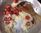 鯖缶とミニトマトのリゾット作り方5写真