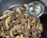 牛肉としめじのニンニクネギ油炒め作り方7写真