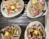 ホッキ貝のクラムチャウダー風貝焼き作り方4写真