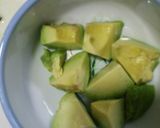 豆腐とアボカドのサラダ作り方1写真